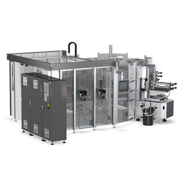 KHS Innoket Neo KL cold glue labeling station photo